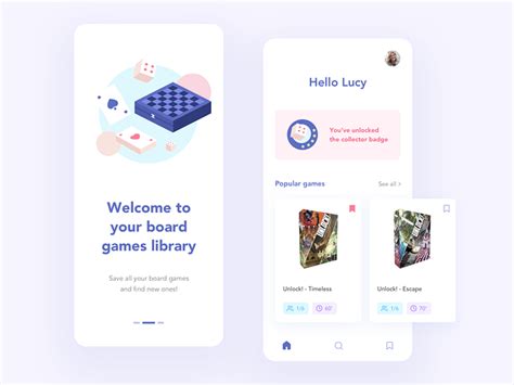 Library for your board games by Caroline Vien on Dribbble