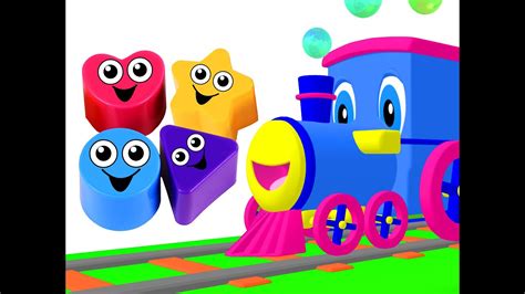 "Shapes Songs" Kids Compilation | Shapes Train | Toy Shapes, Learn Counting & Colors by Busy ...