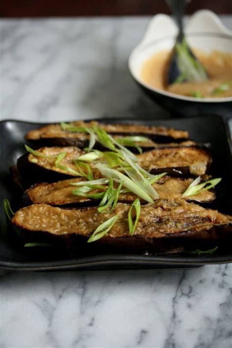 Japanese Miso Eggplant Recipe with Ginger Glaze | Easy Vegetarian