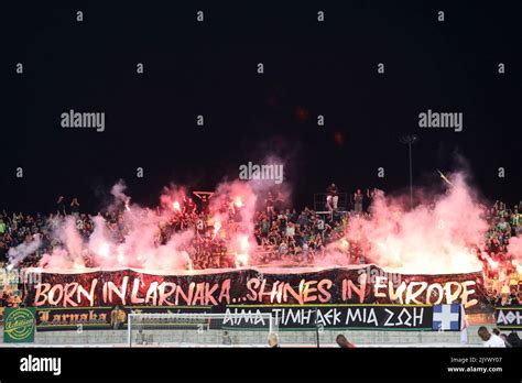 Aek larnaca fans hi-res stock photography and images - Alamy