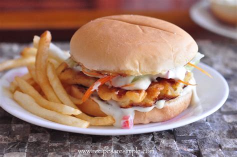 Fish Burger with Home Made Tartar Sauce - Recipes 'R' Simple