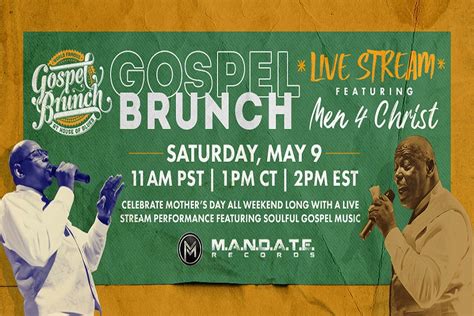 House Of Blues Gospel Brunch Live Stream With Men 4 Christ