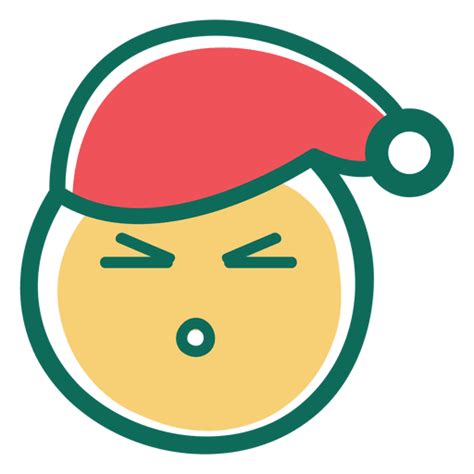 Angry squint eye santa claus hat face emoticon 35 #AD , #Affiliate, #affiliate, #eye, #squint, # ...