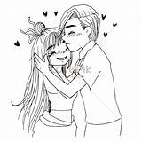 Cute Couples Coloring Pages sketch template