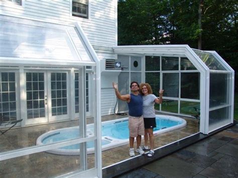 Retractable Swim Spa Enclosure, Private Residence, NY | Swim spa, Swim ...