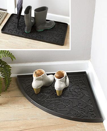 Place this Rubber Boot Tray near the entryway to help keep your floors clean and dry. It stops ...