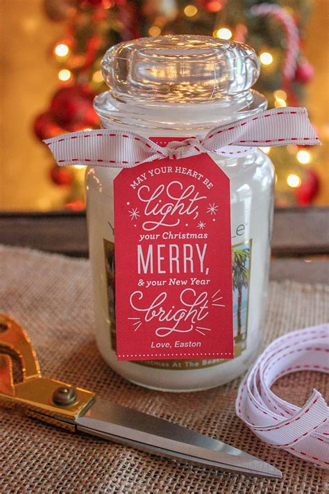 Merry and Bright Candle Gift - Just Add Confetti | Candle gift tags ...