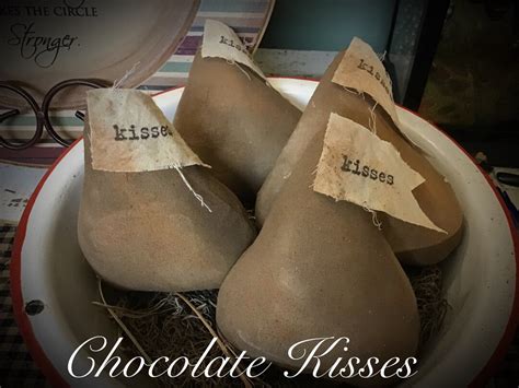 5 Chocolate Kisses - Etsy