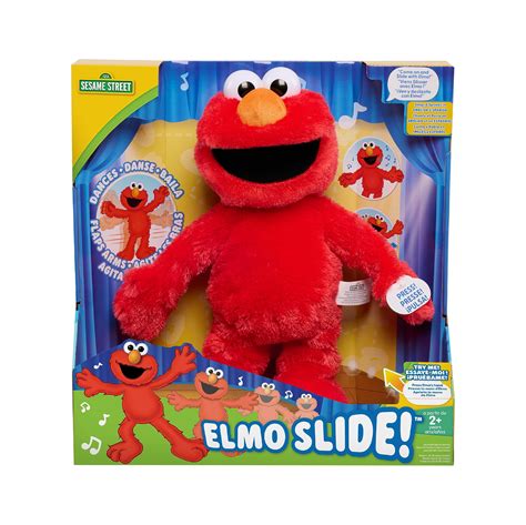 Snapklik.com : Sesame Street Elmo Slide Singing And Dancing 14-inch Plush