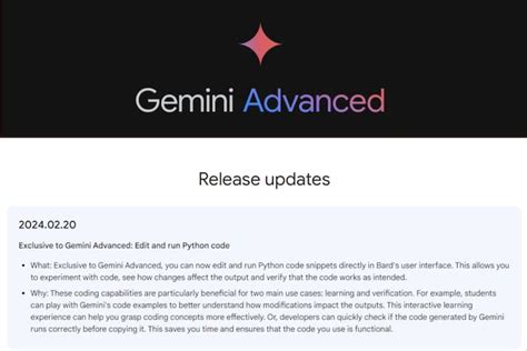 Google Updates Gemini Advanced With New Coding Features; Know More Here