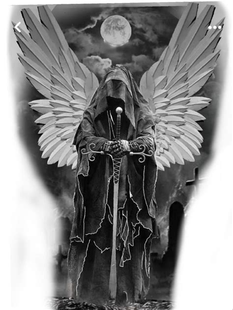 Pin by Danilo Santana on pesquisa direta in 2023 | Dark angel tattoo, Archangel tattoo, Angel of ...