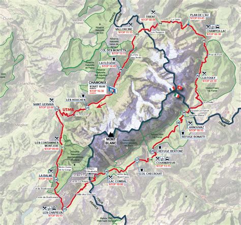 The 2019 UTMB course map. | Download Scientific Diagram