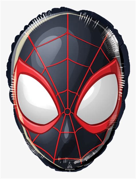 Spider-man Miles Morales Head - Mask Transparent PNG - 1000x1000 - Free Download on NicePNG