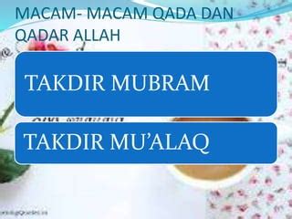 Qada, qadar | PPT | Free Download