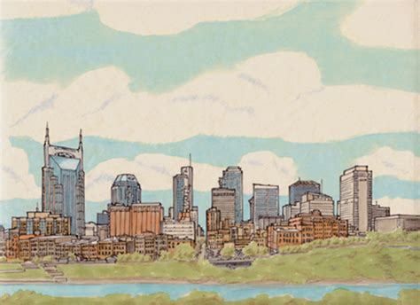 Nashville Skyline Drawing at PaintingValley.com | Explore collection of ...