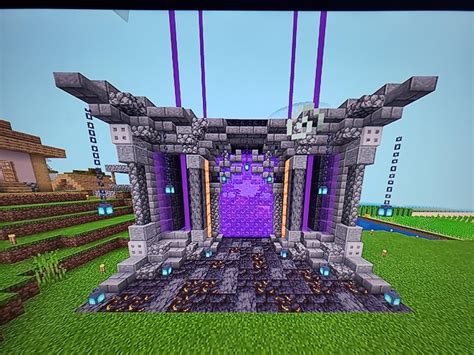 My take on a 1.16 designed neather portal, what do you think? : Minecraft