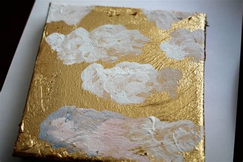 Gold Leaf Cloud Art DIY – Two Delighted