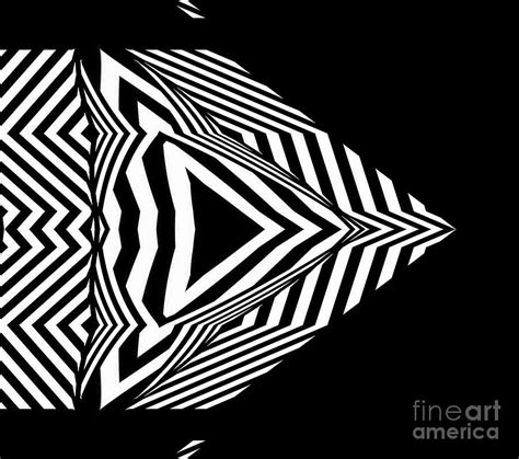 Geometric Art Black White Abstract No.304. Digital Art by Drinka Mercep ...