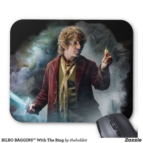 BILBO BAGGINS™ With The Ring Mouse Pad | Zazzle.com | Ring magnet, Custom magnets, Square magnets