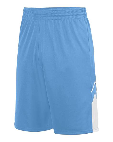 Size Chart for Augusta Sportswear 1169 Youth Alley-Oop Reversible Shorts