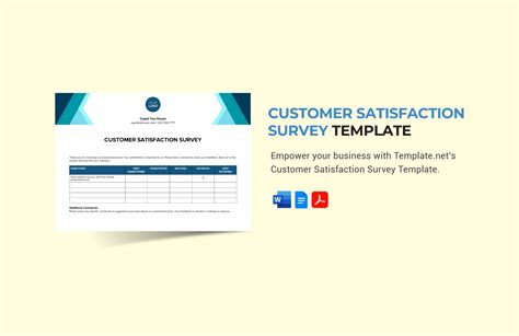 Satisfaction Survey Template in PDF - FREE Download | Template.net