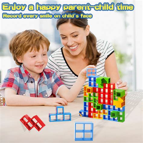 Tetra Tower Balancing Stacking Toys,Board Games for Kids & Adults,Tetris Balance Game Building ...