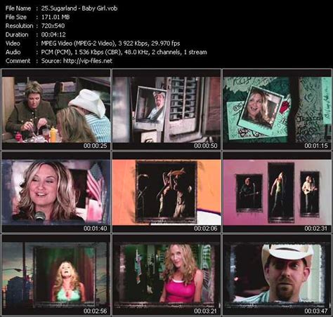 Sugarland - Baby Girl - Download Music Video Clip from VOB Collection «Top Hits USA Video VH-29 ...