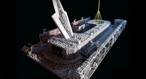 LEGO Star Wars fan builds animated Death Star trench run & Death Star ...