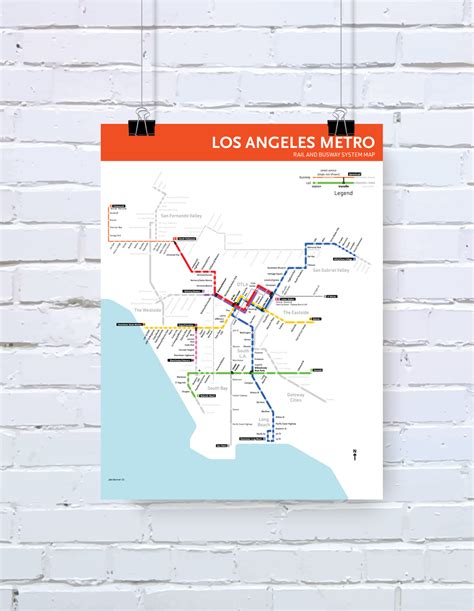 Los Angeles Metro map print, 2023 – 53 Studio