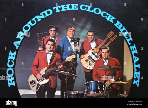 Bill Haley and his Comets Rock around the Clock Album Sleeve Cover by Coral Records Stock Photo ...