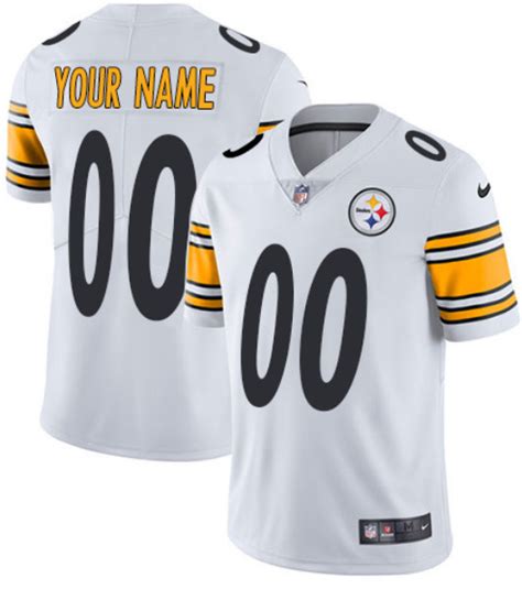 Youth Pittsburgh Steelers White ACTIVE PLAYER Custom Stitched NFL ...