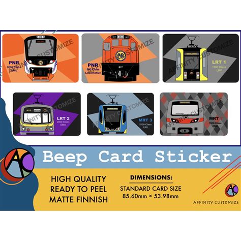 Beep Card Sticker Train Design Matte Finish | Shopee Philippines