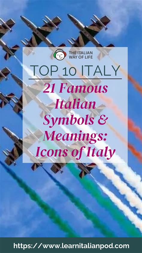21 Famous Italian Symbols & Meanings: Icons of Italy in 2023 | Italian symbols, National symbols ...