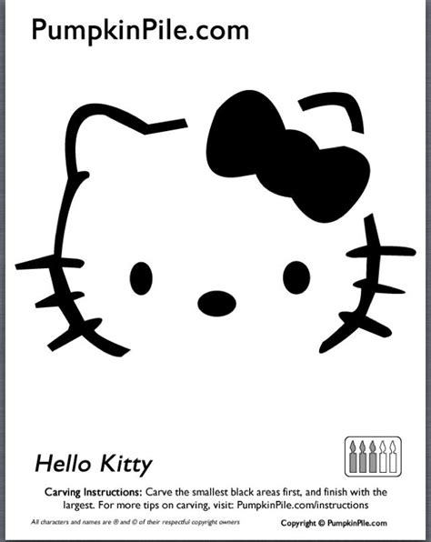 Hello Kitty Stencil