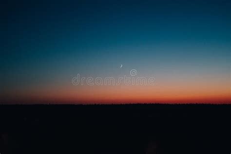 Late Evening Sky and Landscape Stock Image - Image of scene, glowing ...