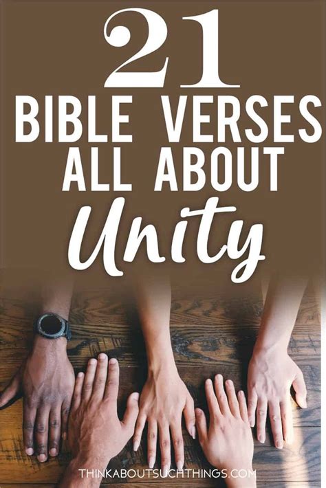 21 Powerful Bible Verses about Unity | Family bible quotes, Powerful bible verses, Strength ...