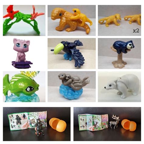 12 like new EUC assorted As new Kinder Surprise egg Natoons animals, Babies & Kids, Children's ...