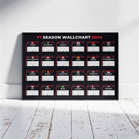 F1 2024 Season Wallchart - Etsy