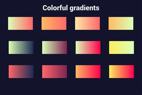 Neon colorful gradient palette 38587206 Vector Art at Vecteezy