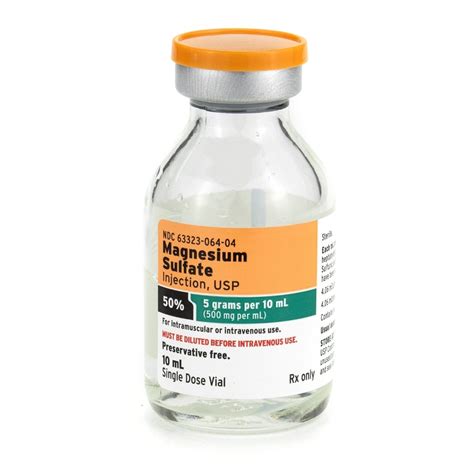 Magnesium Sulfate 50%, 500mg/mL, SDV, 10mL Vial | McGuff