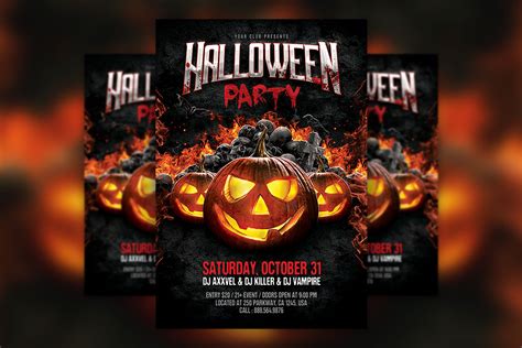 Halloween Flyer PSD Template Download | Hyperpix