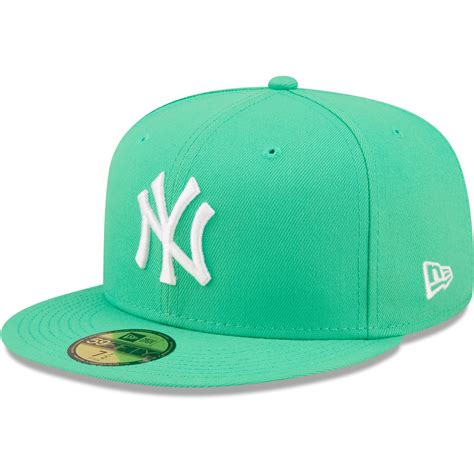 New Era Men's New Era Green York Yankees Logo 59FIFTY Fitted Hat ...