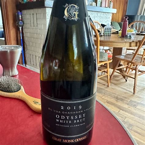 Gray Monk Estate Winery Odyssey White Brut Okangan Valley Reviews ...