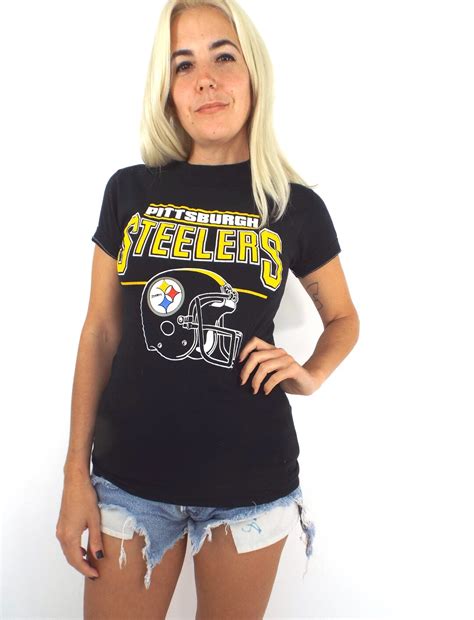 Vintage 80s Pittsburgh Steelers Helmet Tee - Etsy