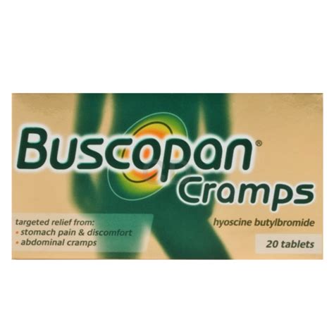 Buscopan Cramps Tablets - 20 Tablets - Medicine Marketplace