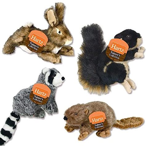 Hartz Nature's Collection Small Plush Dog Toy EACH (Toy Varies: Rhino ...