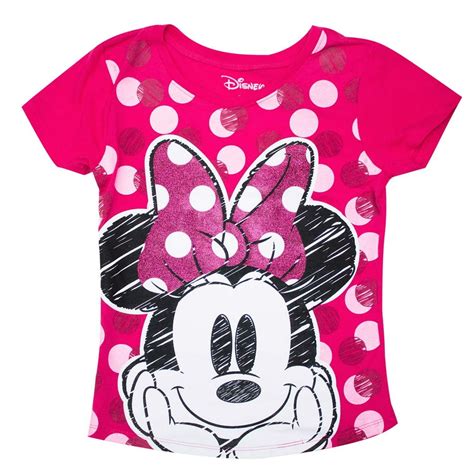 Disney - Minnie Mouse Girls 7-16 Youth Pink T-Shirt-10/12 - Walmart.com ...