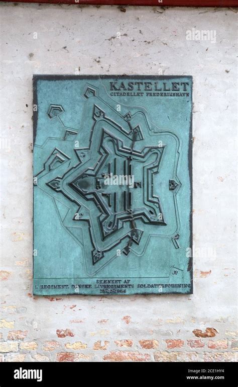 Kastellet wall plaque in Copenhagen Stock Photo - Alamy