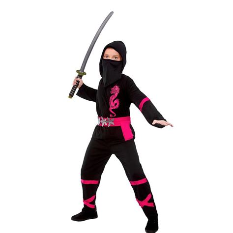 Power Ninja Black and Pink - Girls Costume