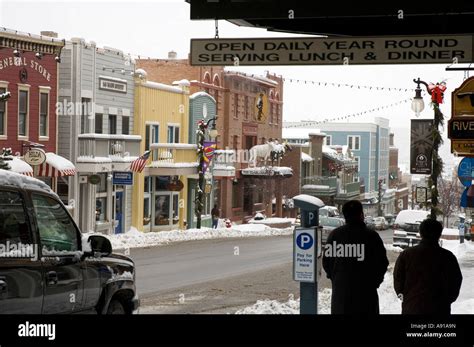 Winter Scenes Park City Utah Stock Photo - Alamy